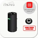 Réservoir tampon en acier inoxydable BT-100 WM-B-C4 Noir, 4 connexions filetées doubles en haut Réservoir tampon