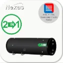 PDWT 300H+100H Black boiler and buffer, Combined Tank, Horizontal