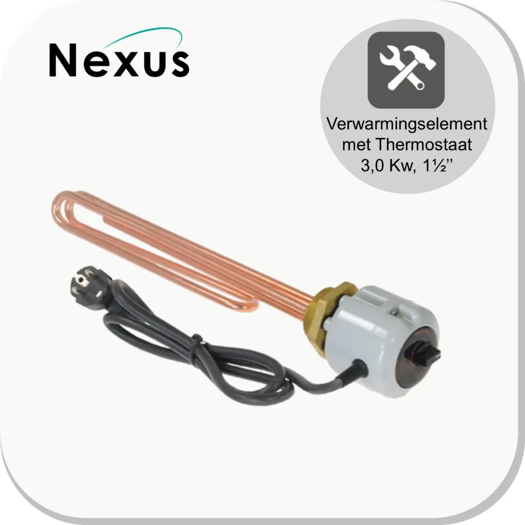[160 700 1005] Élément 1-phase +Thermostat 3000W Cuivre