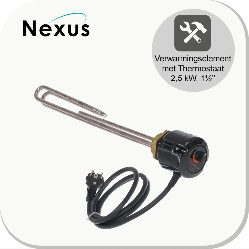 [159 700 1003] Élément 1-phase +Thermostat 2500W ACI 316L
