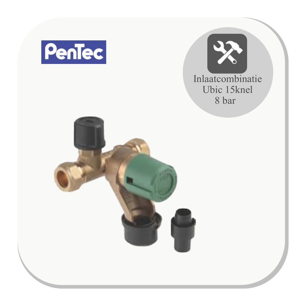 [191 000 1002] Inlaatcombinatie Ubic 15 knel 8 bar